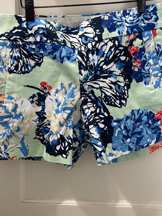 J. Crew floral chino shorts Size 6 Cotton Stretch - Picture 4 of 6